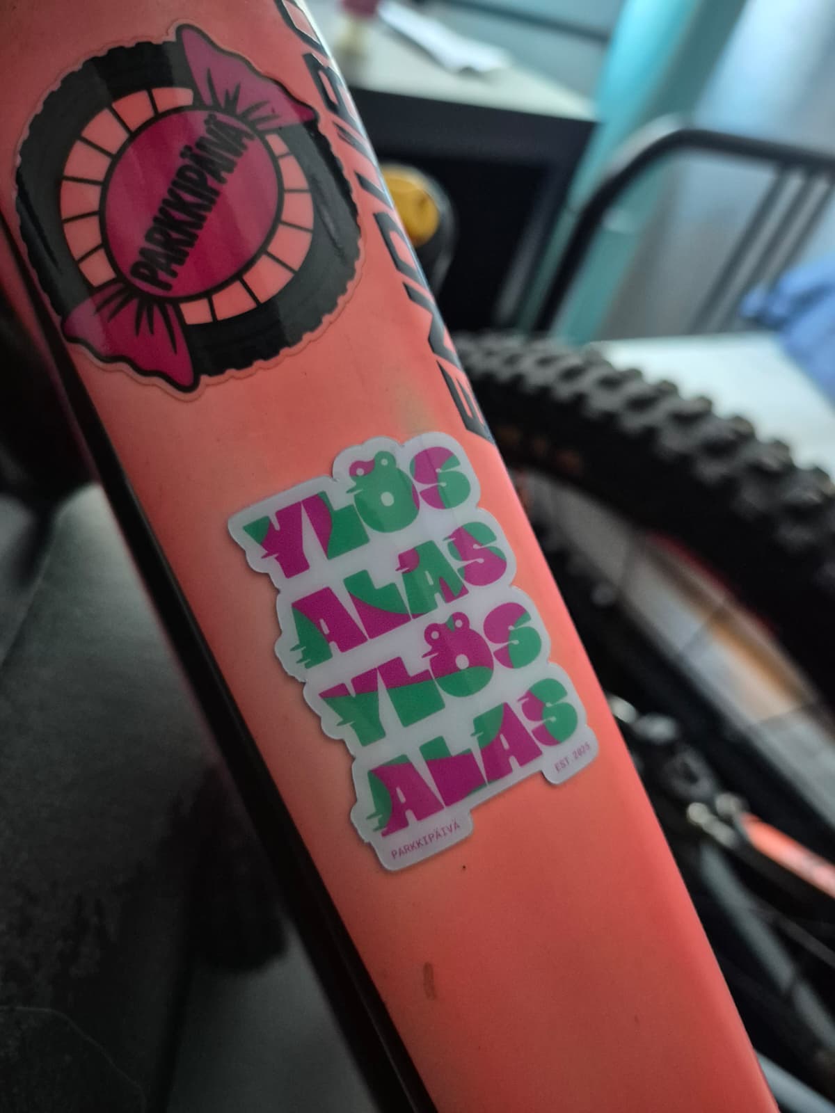 Ylos Alas sticker on Enduro